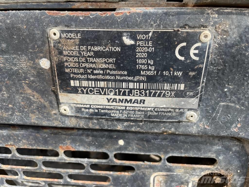 Yanmar Vio 17 U Mini Escavadoras <7t