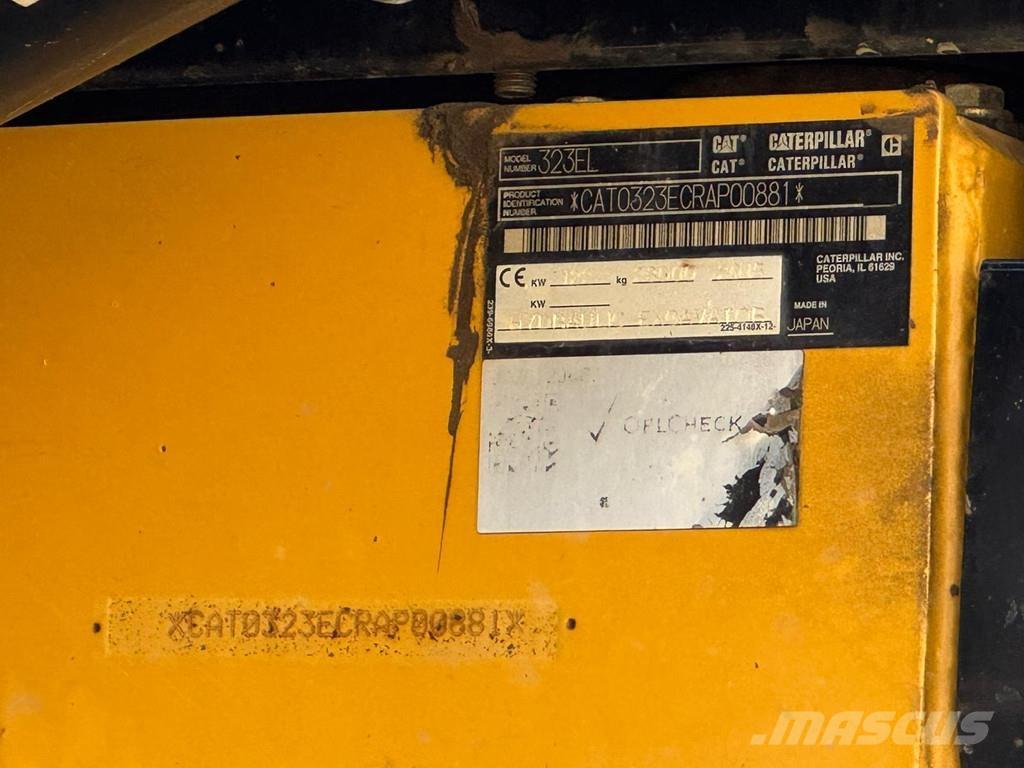 CAT 323EL Escavadoras de rastos