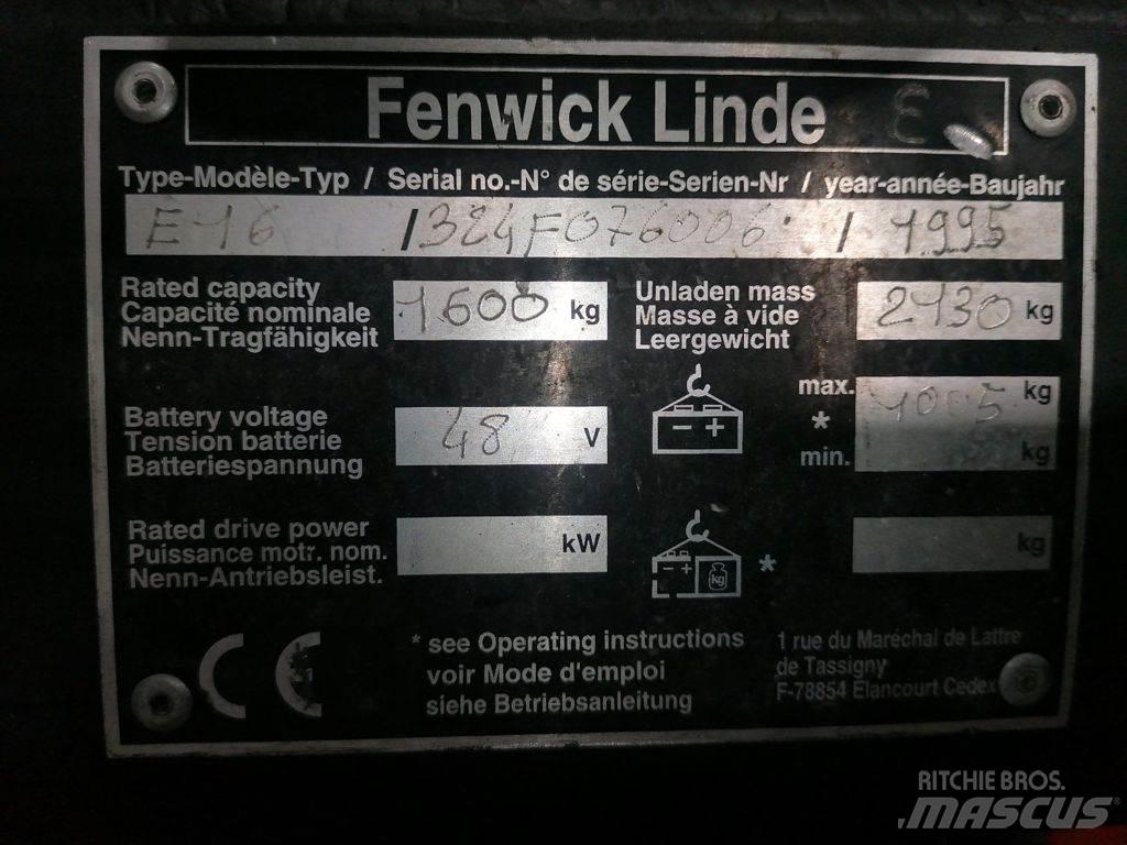 Linde E16 Empilhadores eléctricos
