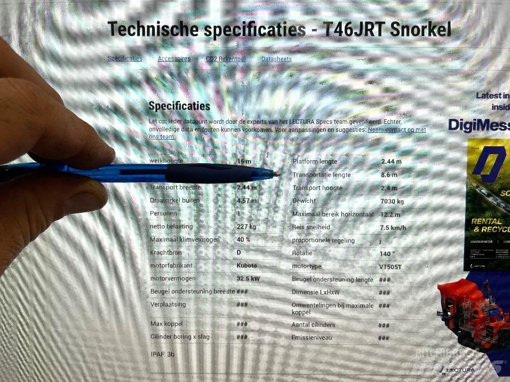 Snorkel T 46 J RT Elevadores braços articulados