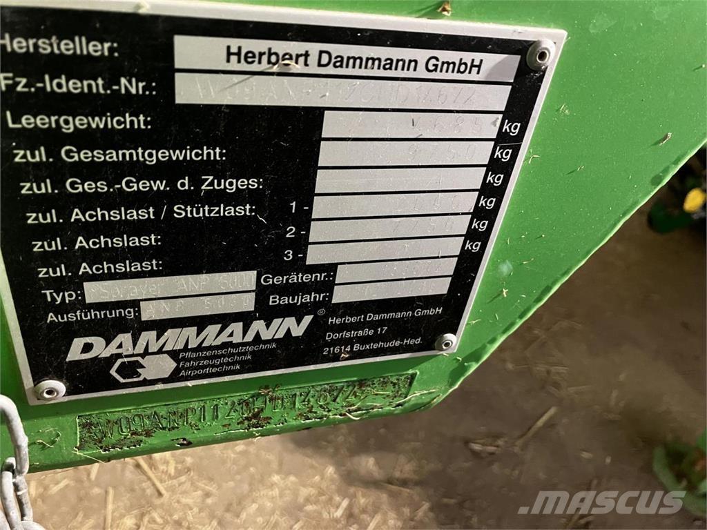 Dammann ANP 5030 Pulverizadores rebocados