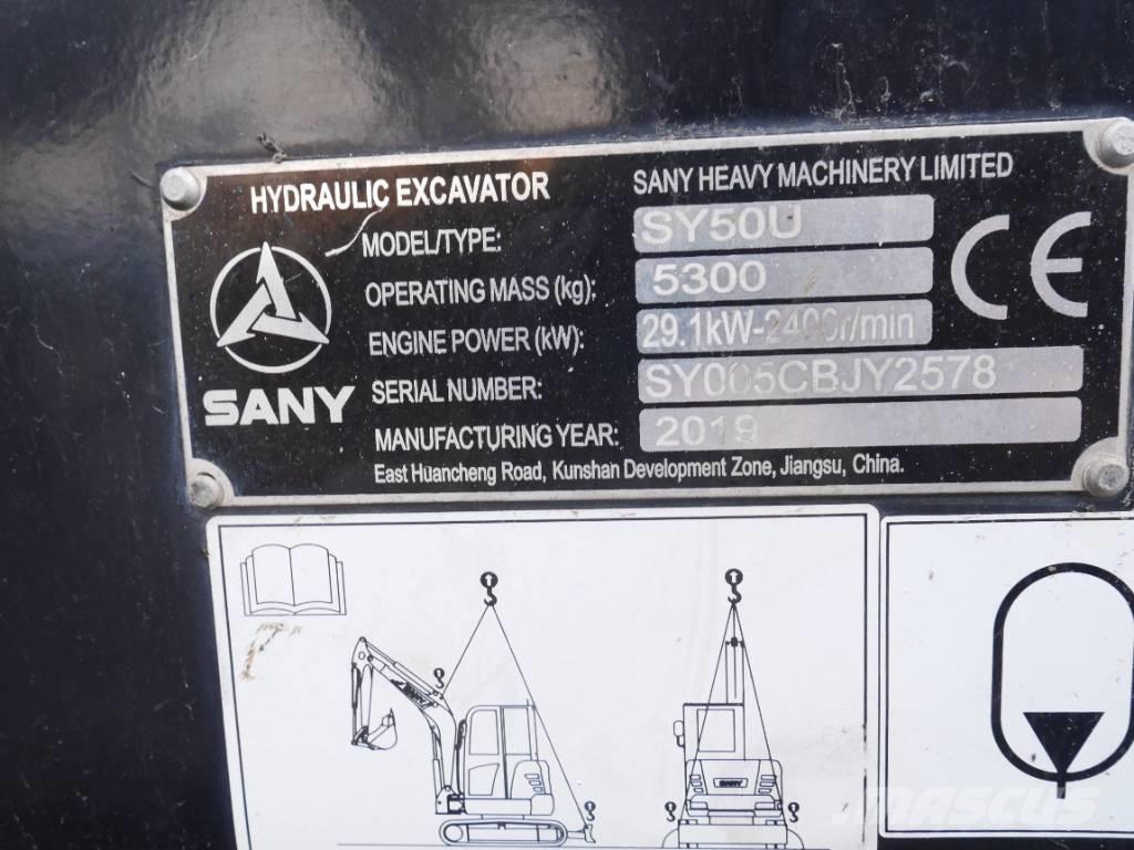 Sany SY 50 U Mini Escavadoras <7t
