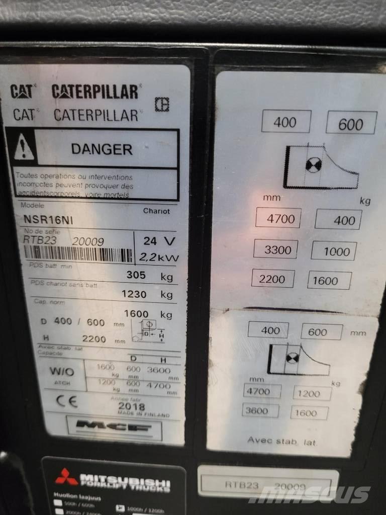 CAT NSR 16NI Self propelled stackers
