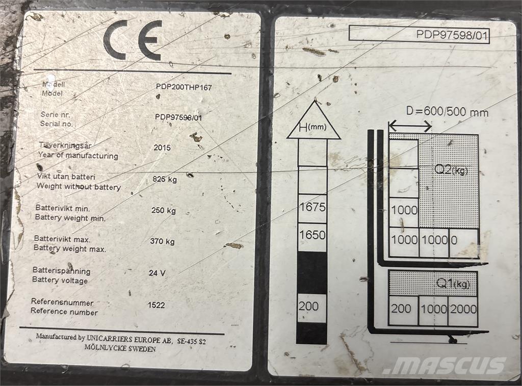 Atlet PDP200 Self propelled stackers