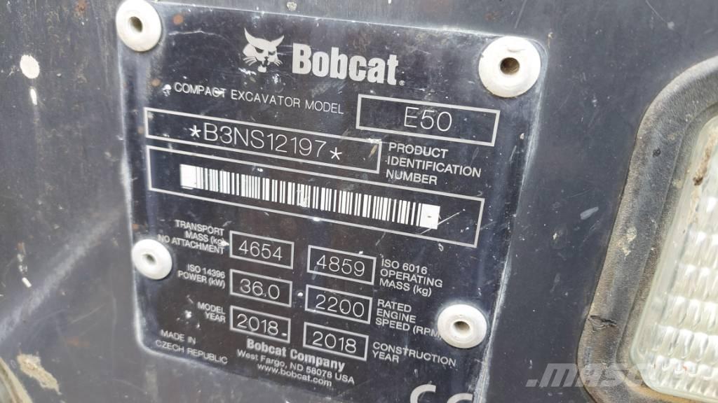 Bobcat E-50 BB-E50 Escavadoras de rastos