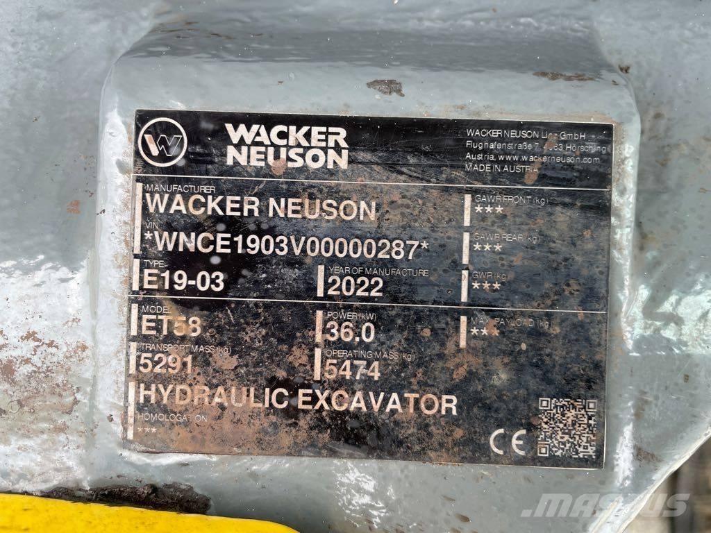 Wacker Neuson ET58 Escavadoras de rastos