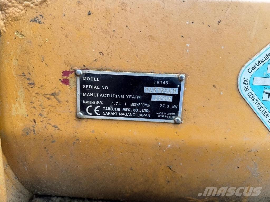 Takeuchi TB 145 Mini Escavadoras <7t