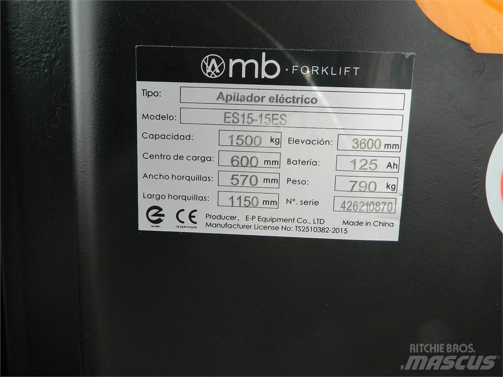  ES15 15ES 2S350 Empilhador para operador externo