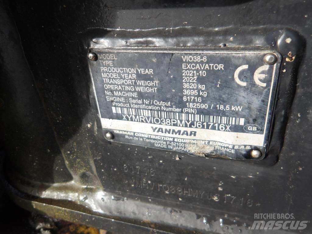 Yanmar Vio 38 Mini Escavadoras <7t