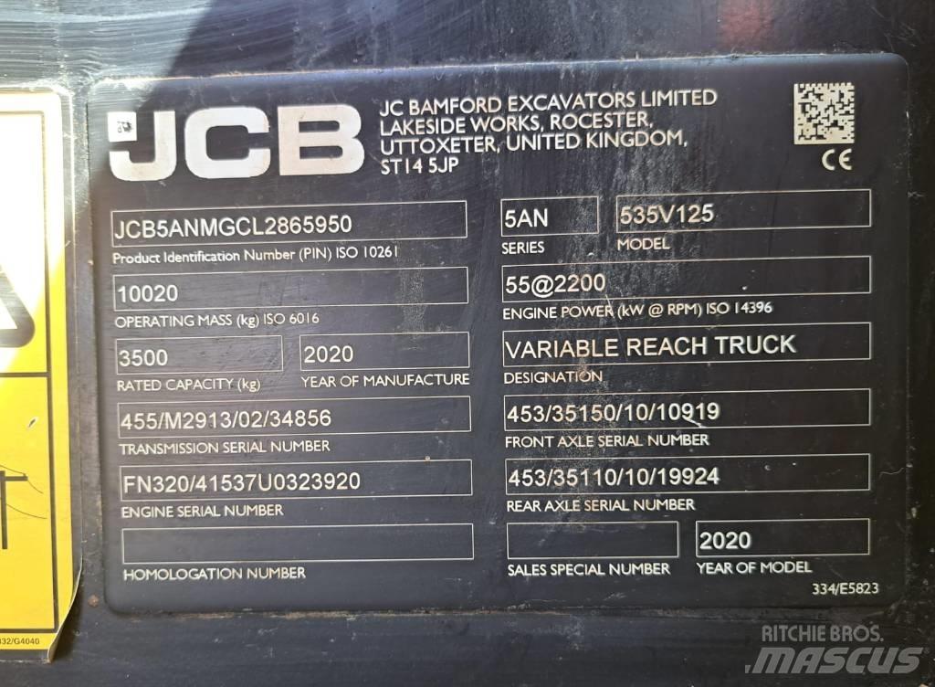 JCB 535 V 125 Manipuladores telescópicos