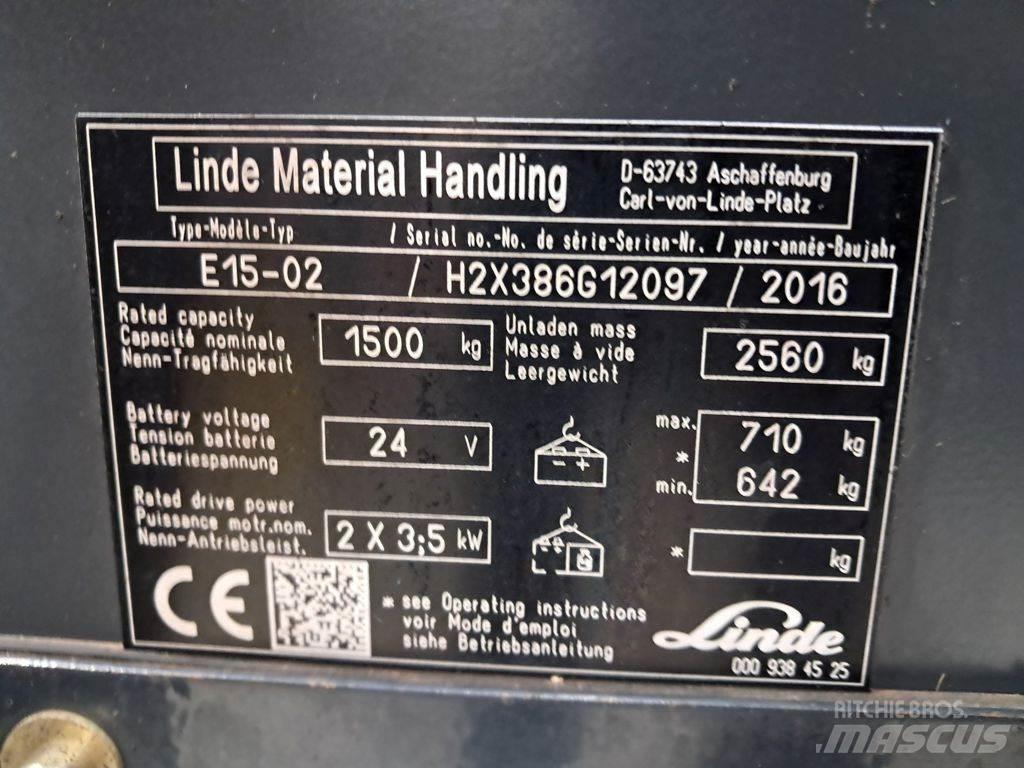 Linde E15-02 Empilhadores eléctricos