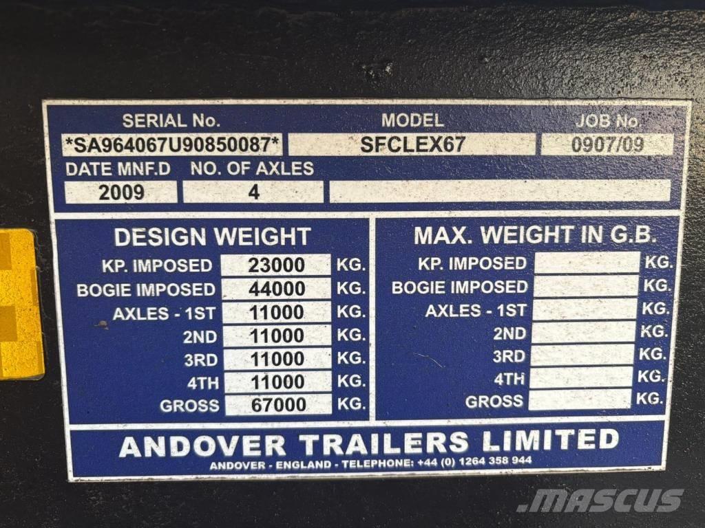 Andover SFCLEX 67 Reboques carga baixa