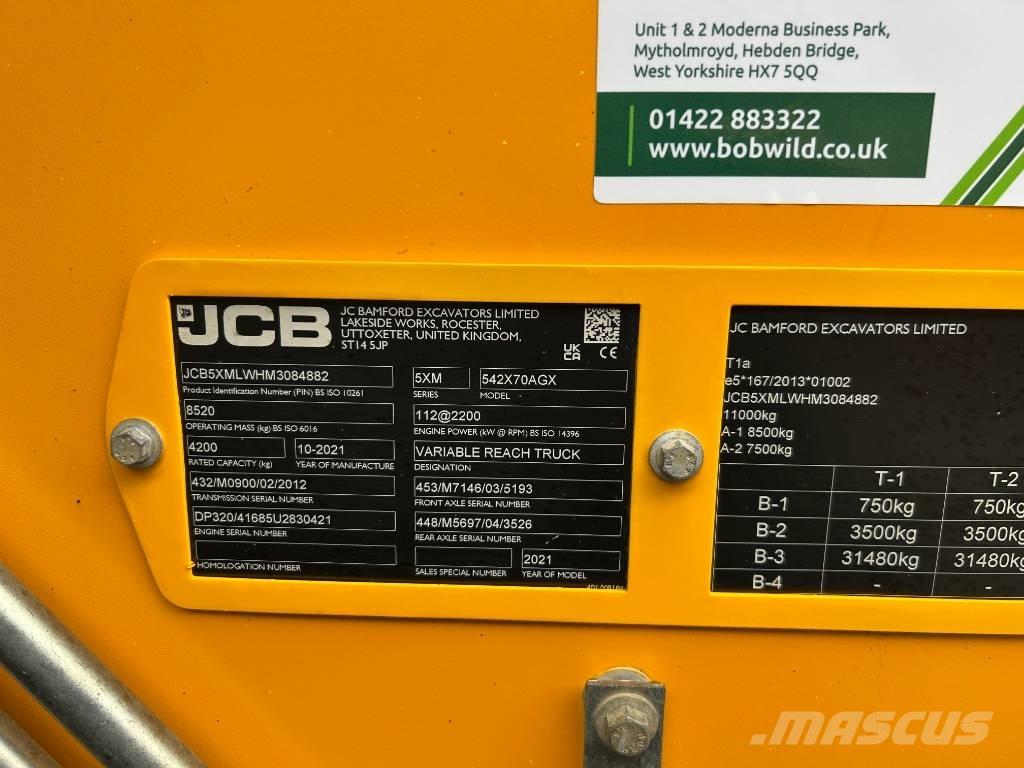 JCB 542-70 Agri Xtra Telescópicas para Agricultura