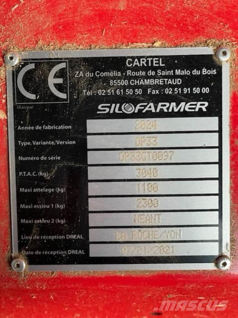 Silofarmer P 280 Cortadores, moinhos e desenroladores de fardos