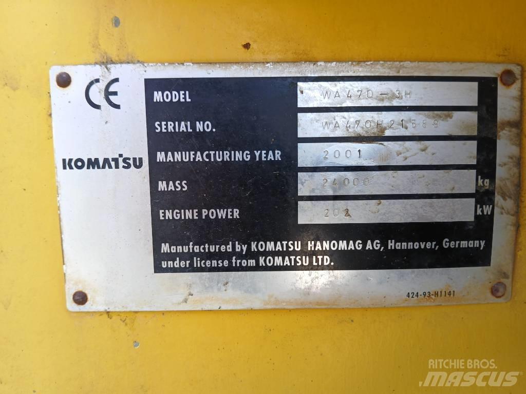 Komatsu WA 470-3H Pás carregadoras de rodas