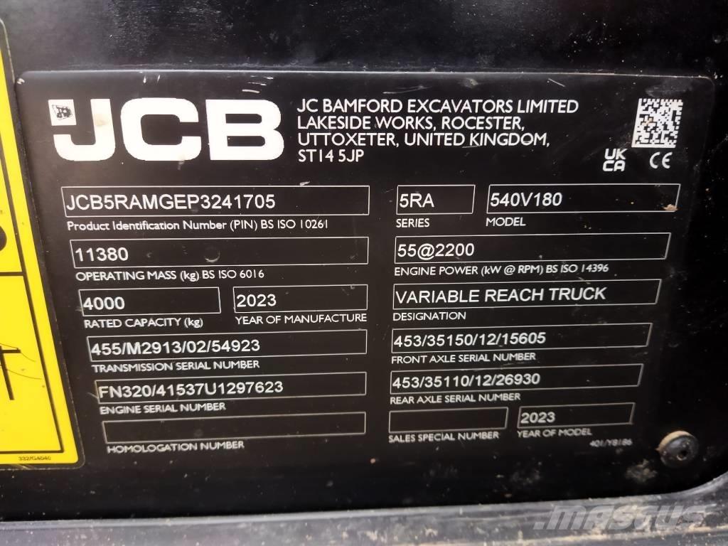 JCB 540.180 Manipuladores telescópicos
