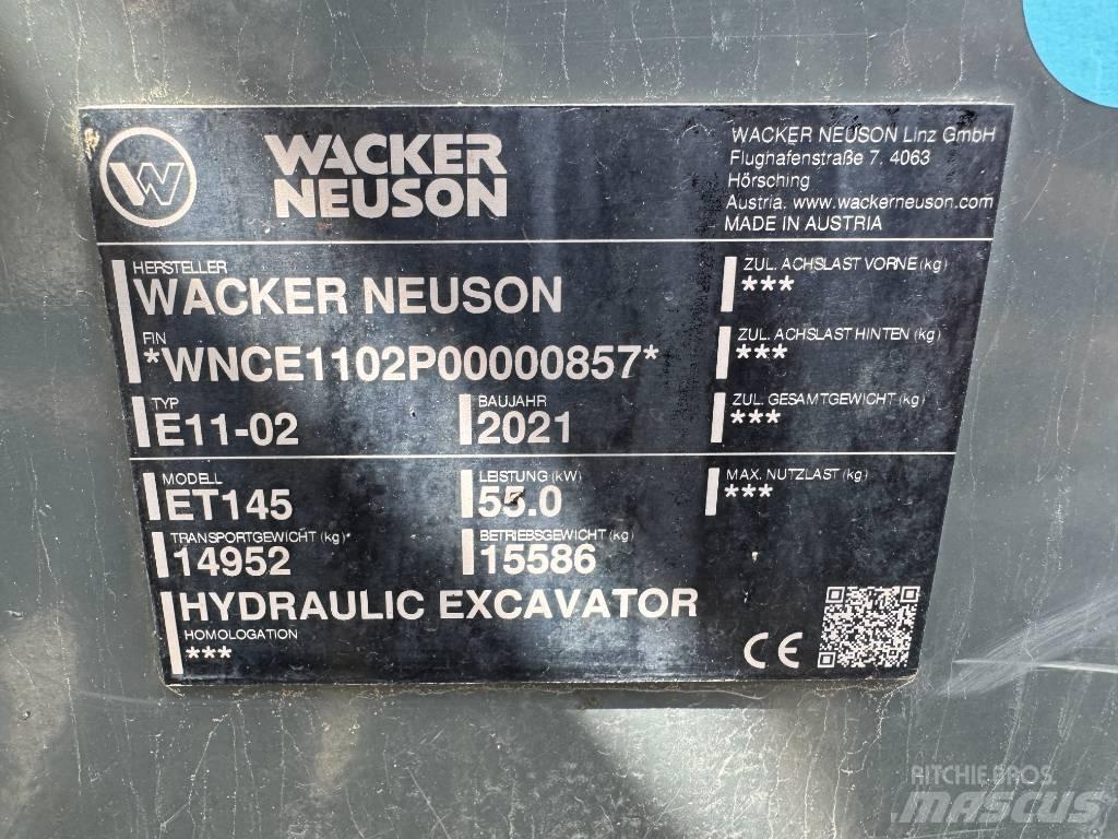 Wacker Neuson ET145 Escavadoras de rastos