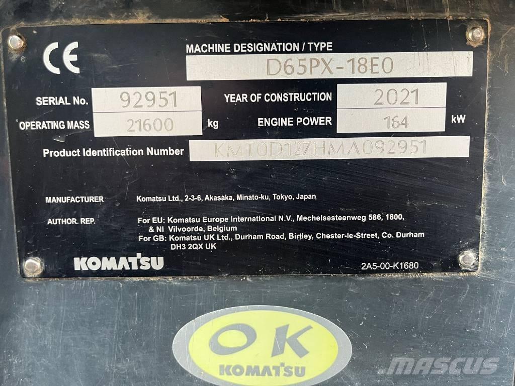 Komatsu D65PX-18E0 Dozers - Tratores rastos
