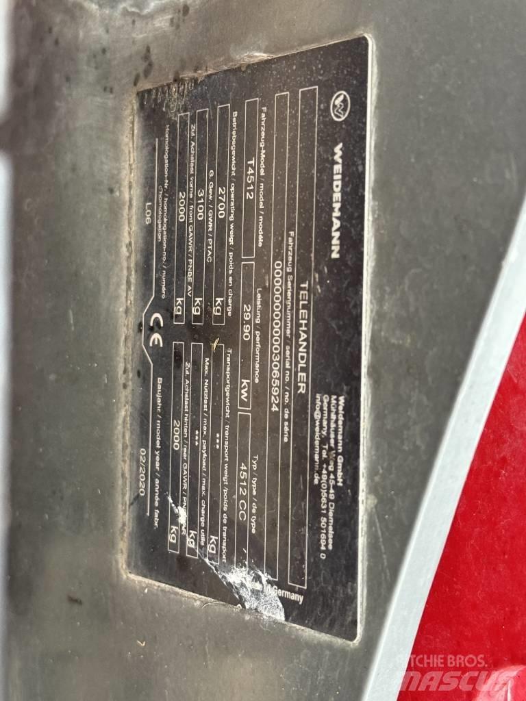 Weidemann T4512 Manipuladores telescópicos
