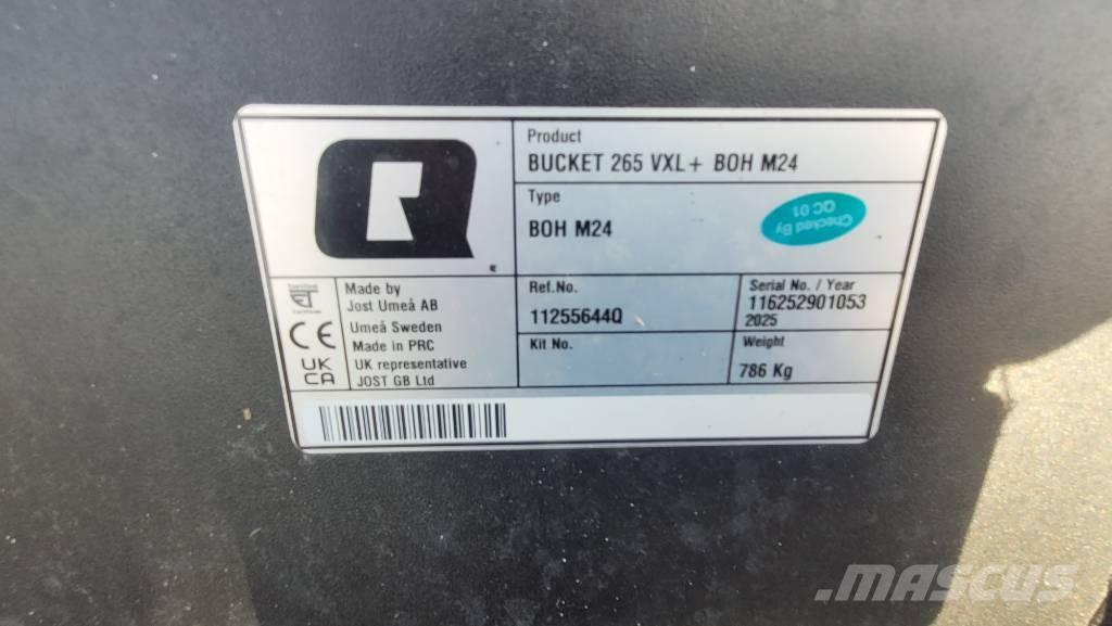 Quicke VXL+ 265 Acessórios de carregadora frontal