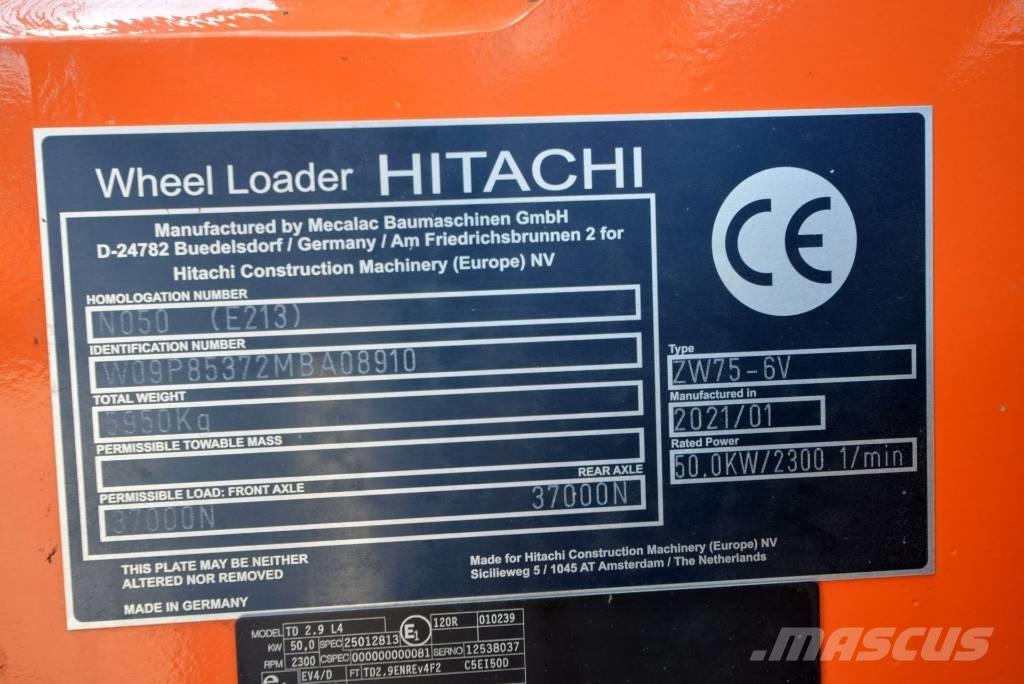 Hitachi ZW 75-6 Pás carregadoras de rodas
