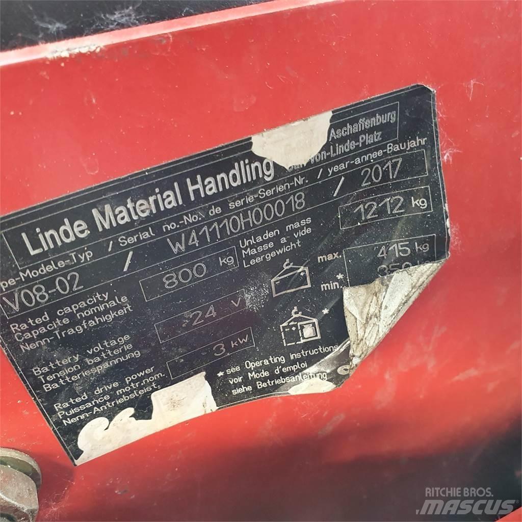 Linde V08-02 Preparadoras de encomendas de média elevação