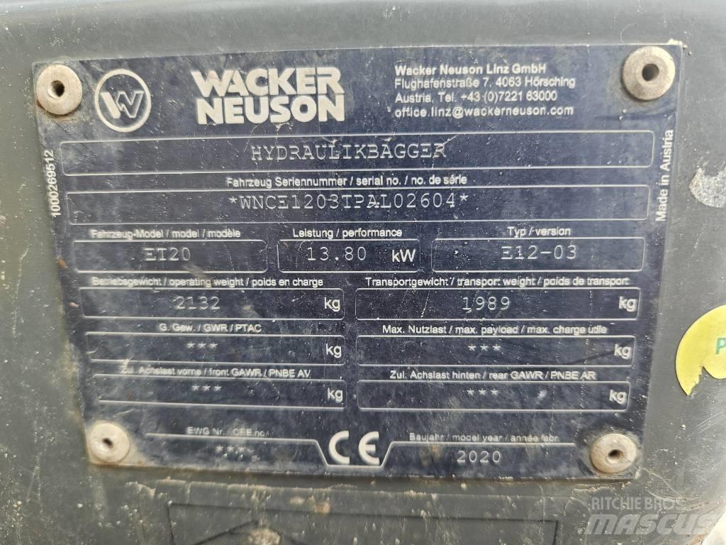 Wacker Neuson ET 20 Mini Escavadoras <7t