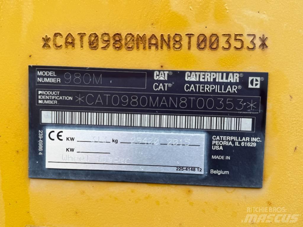 CAT 980 M Pás carregadoras de rodas