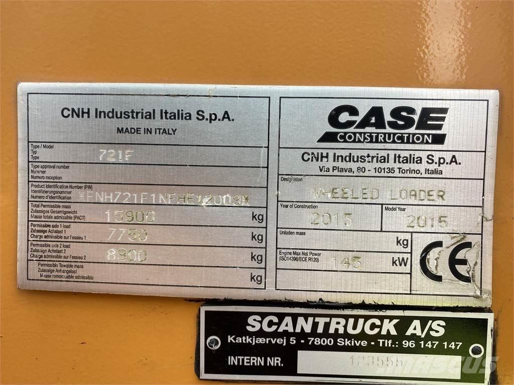 CASE 721F Pás carregadoras de rodas