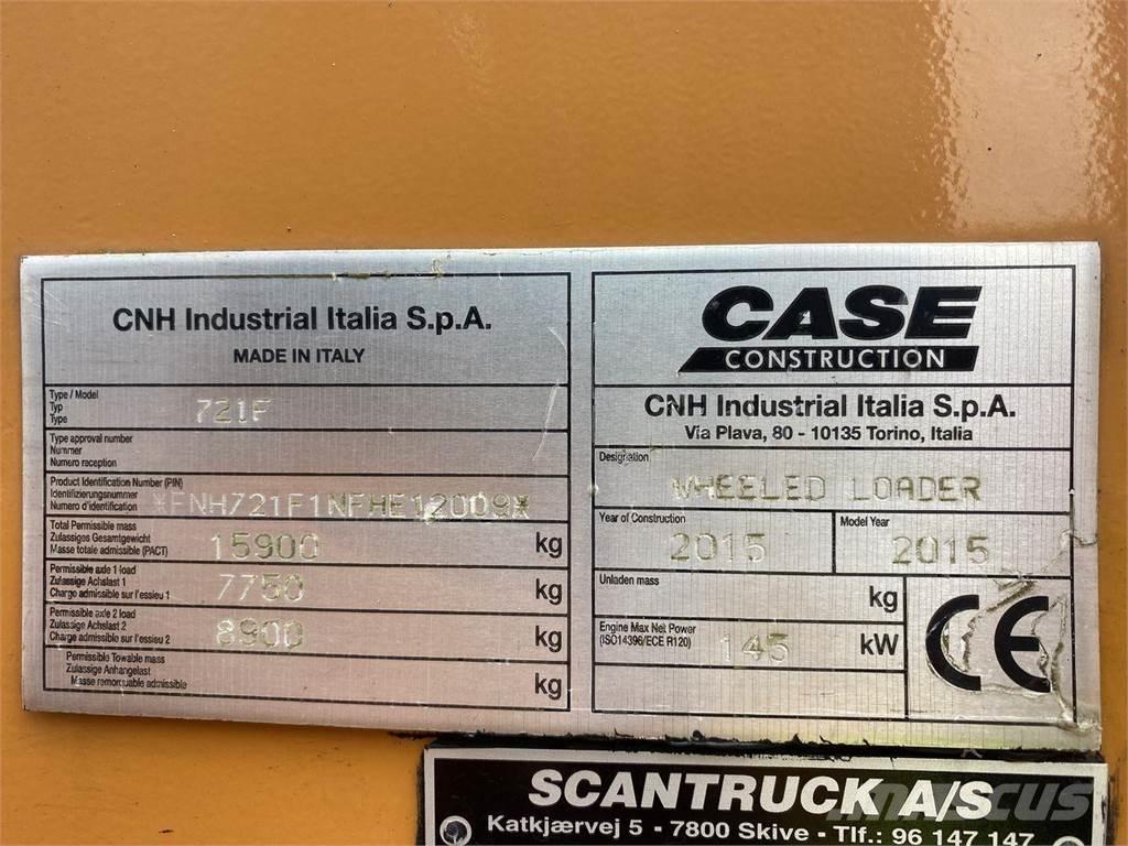 CASE 721F Pás carregadoras de rodas