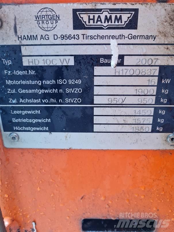Hamm HD 10 C W Cilindros Compactadores tandem