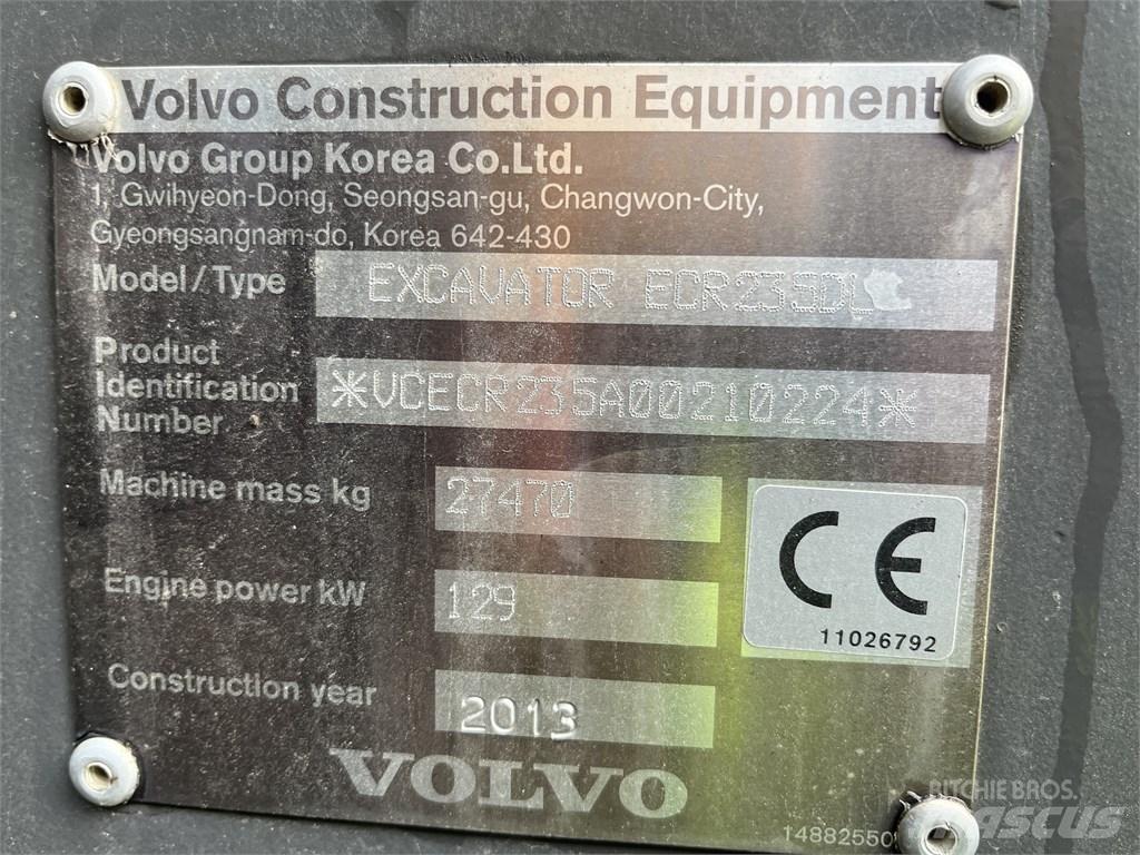 Volvo ECR 235 DL Escavadoras de rastos