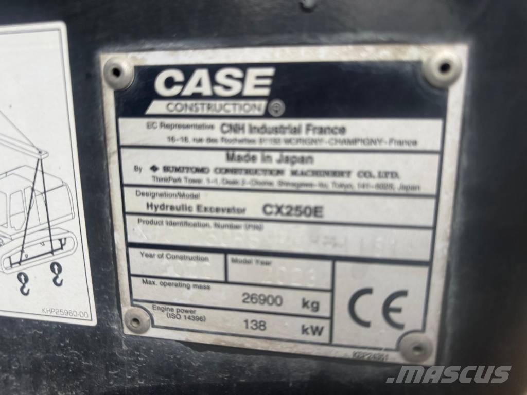 CASE CX 250 E Escavadoras de rastos