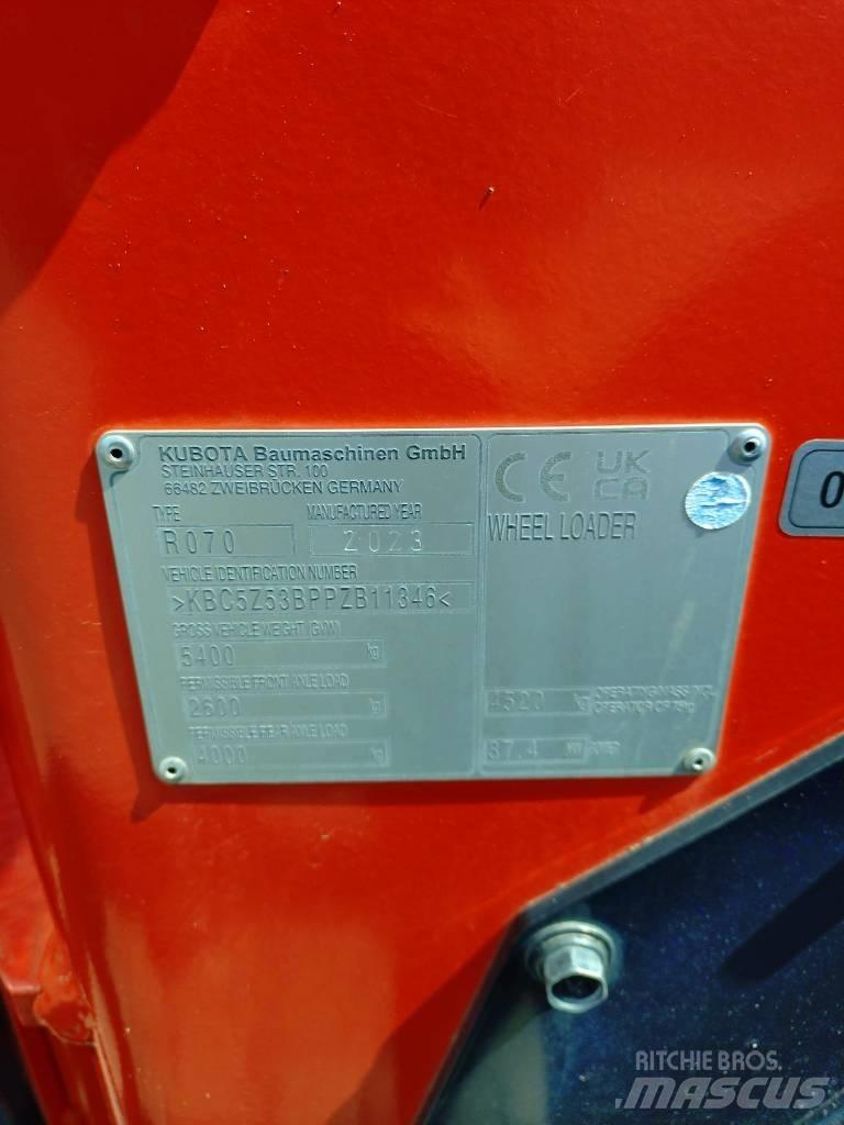 Kubota R 070 Pás carregadoras de rodas