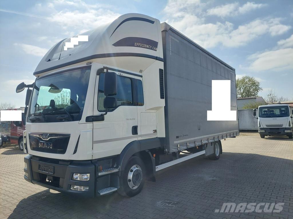 MAN TGL 8.220 Camiões caixa cortinas laterais