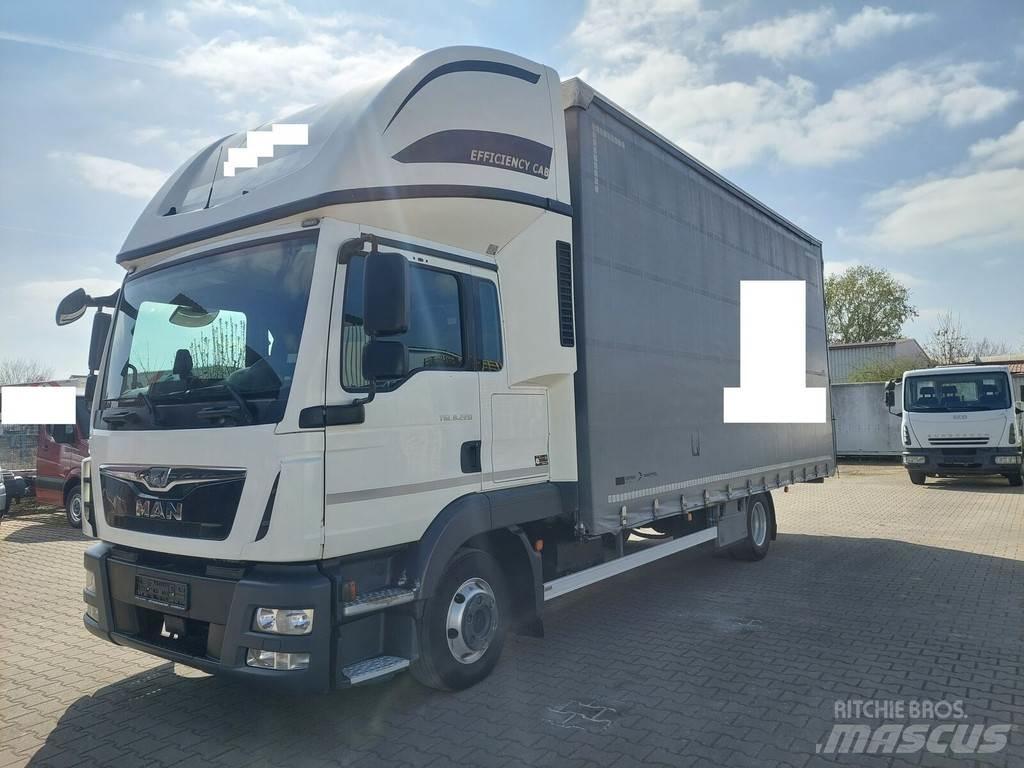 MAN TGL 8.220 Camiões caixa cortinas laterais