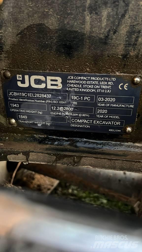 JCB 19 C-1 Mini Escavadoras <7t