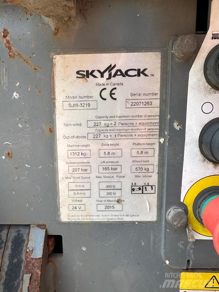 SkyJack SJ 3219 Elevadores de tesoura