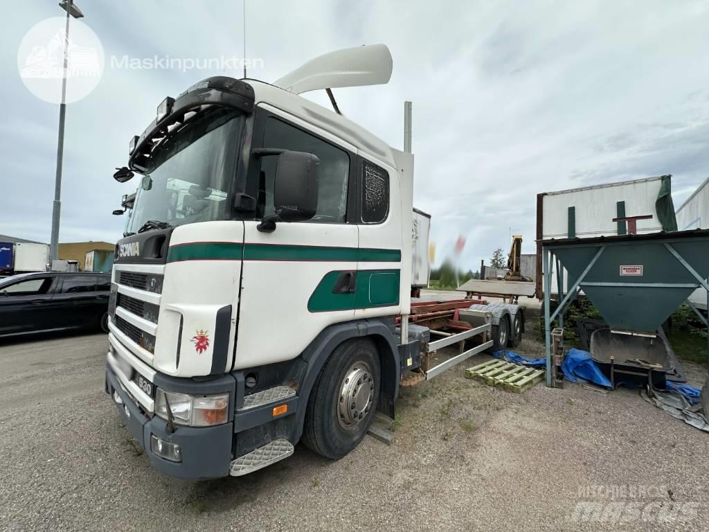 Scania R 124 LB Camiões porta-contentores
