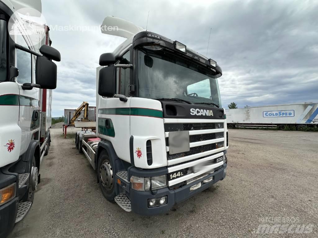 Scania R 124 LB Camiões porta-contentores