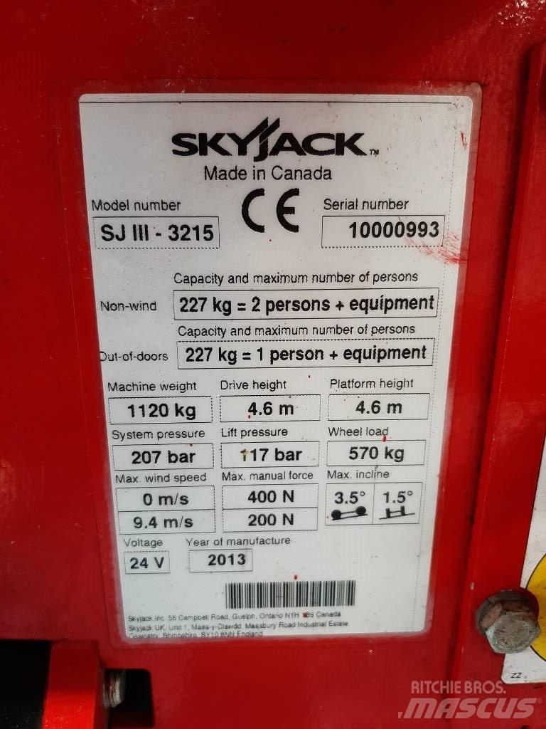 SkyJack SJIII 3215 Elevadores de tesoura