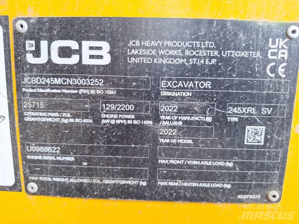 JCB 245 XR LC Escavadoras de rastos