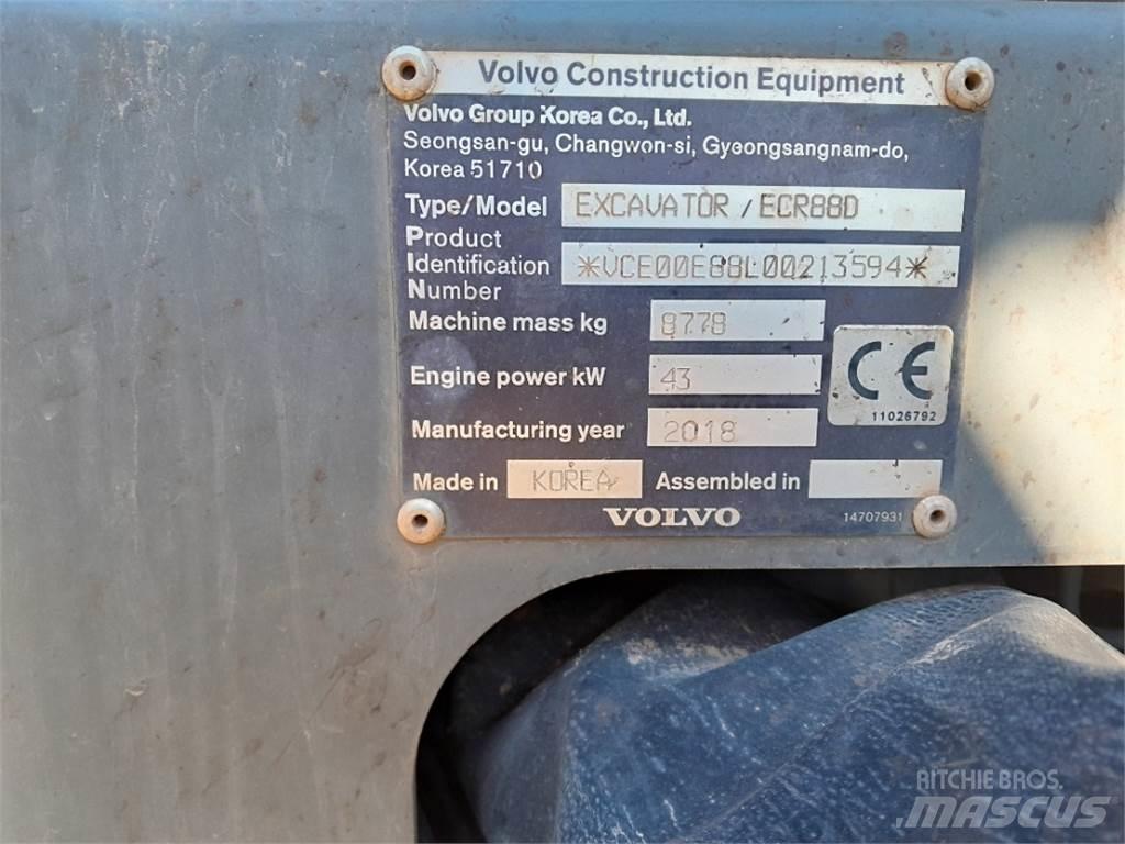 Volvo ECR88 Mini Escavadoras <7t