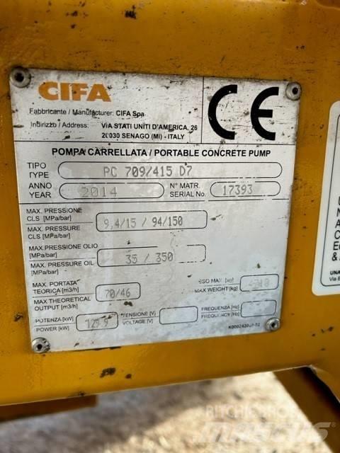 Cifa PC 709 / 415 D7 Camiões bomba Betão