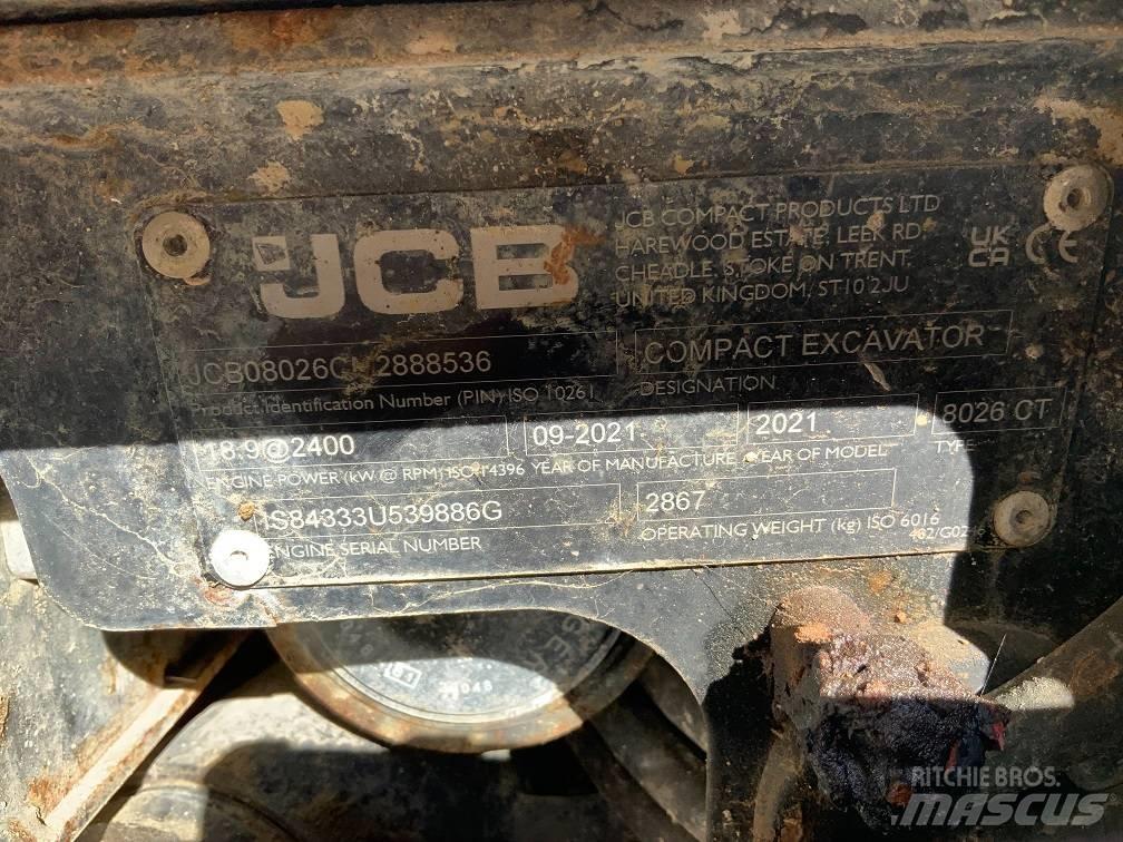 JCB 8026 CTS Mini Escavadoras <7t
