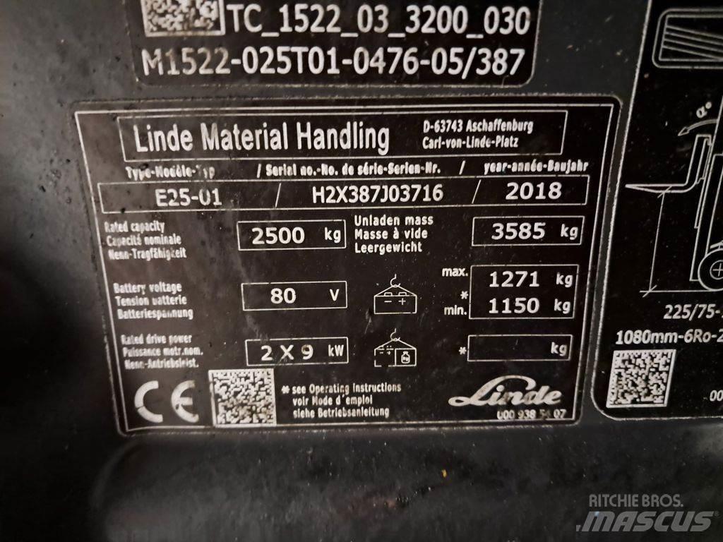 Linde E25-01 Empilhadores eléctricos
