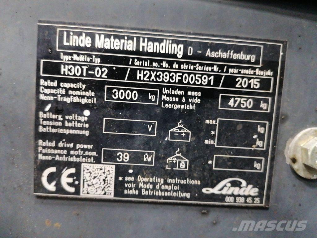 Linde H30T-02 Empilhadores a gás