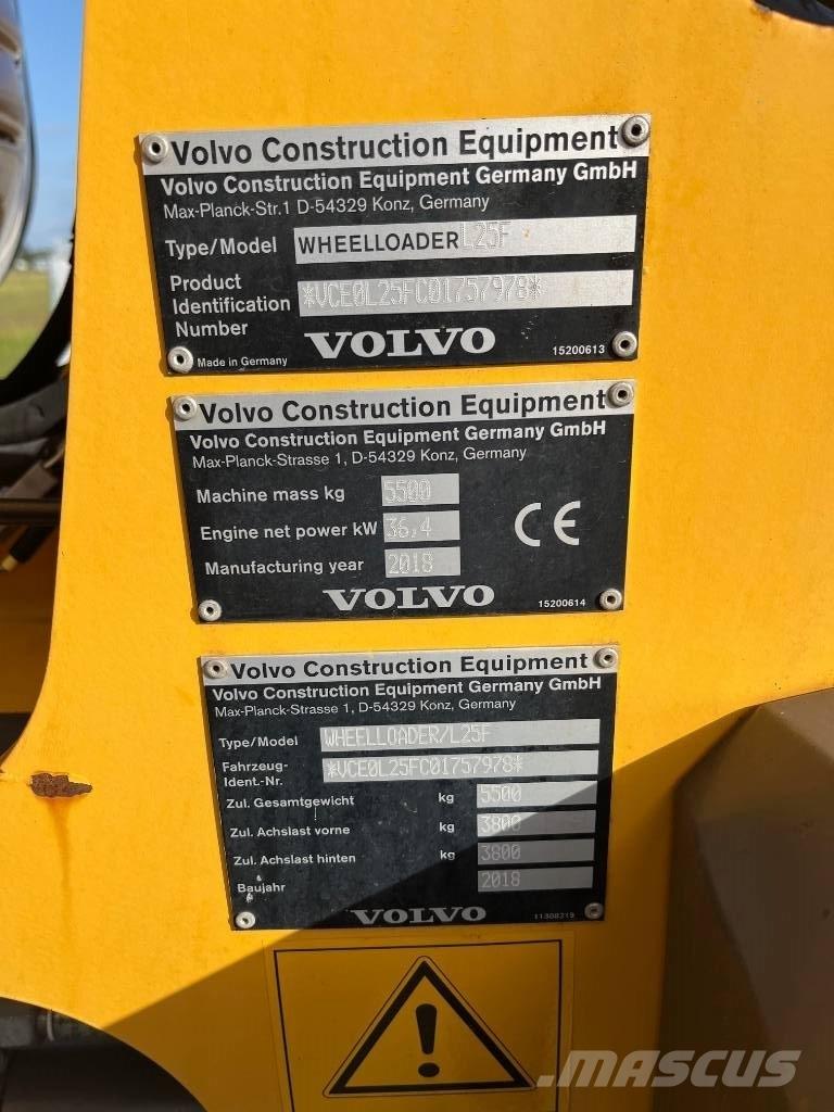 Volvo L 25 F Pás carregadoras de rodas