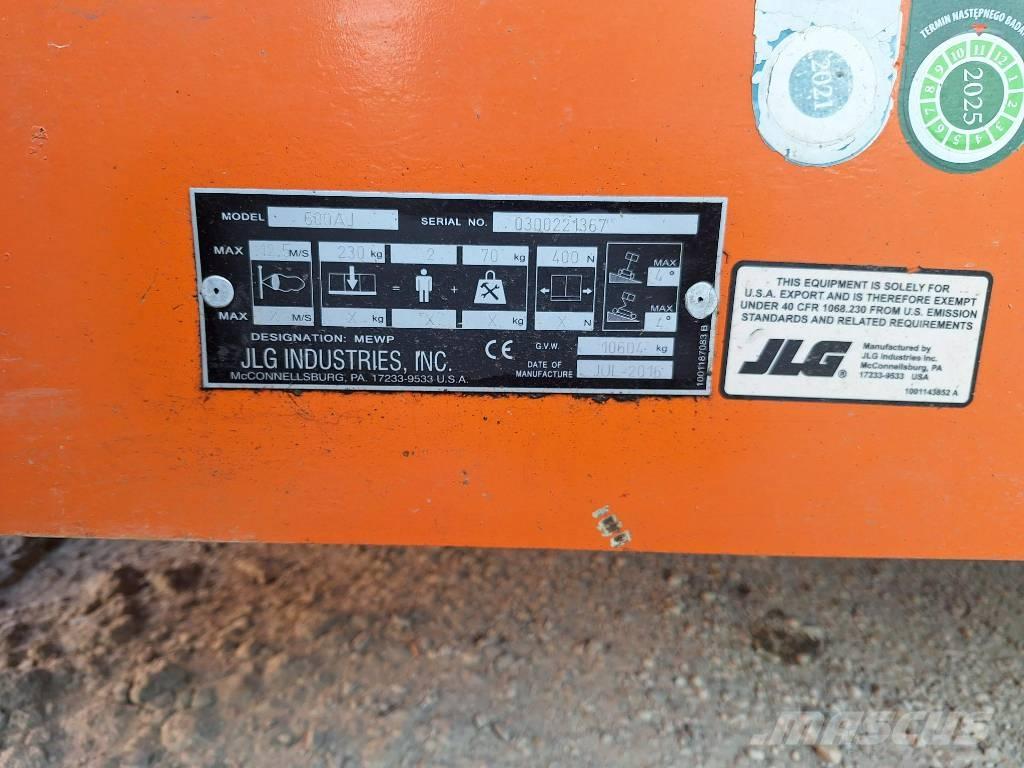 JLG 600AJ Elevadores braços articulados