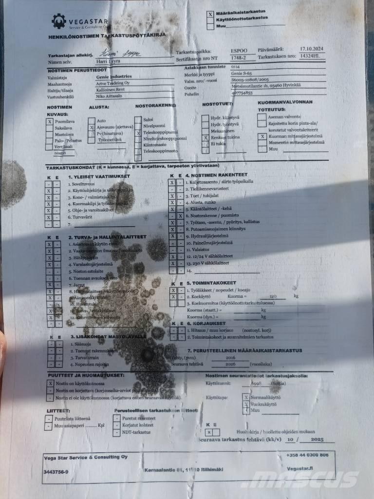 Genie S 65 RT Elevadores braços Telescópicos